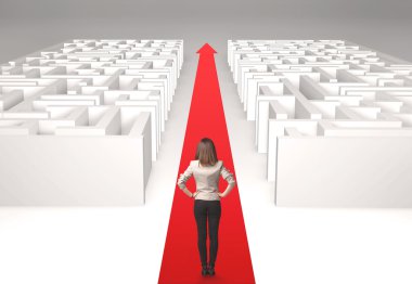 işkadını labirent içinde