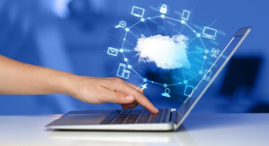 El bir Cloud Computing diyagram ile çalışma