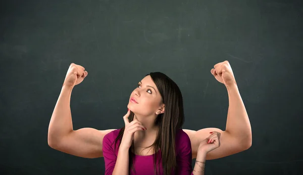 Strong and muscled arms concept — Stock Photo, Image