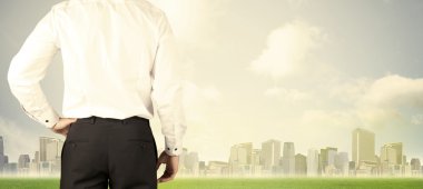 Şehir görüşlü bir iş adamı