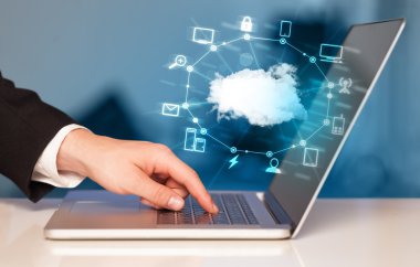 El bir Cloud Computing diyagram ile çalışma