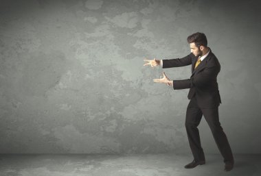 Boş telif alanı olan bir iş adamı