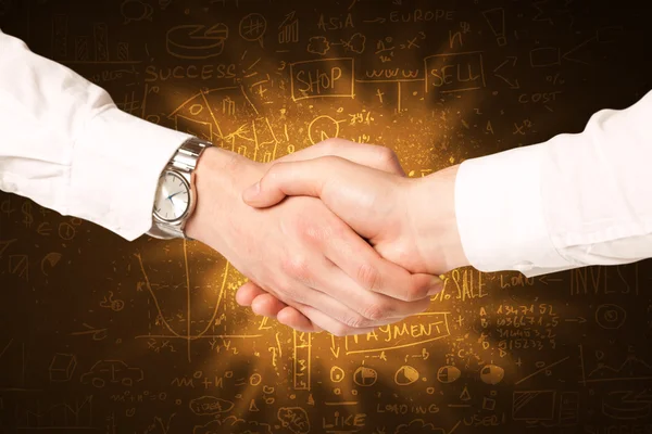 Economy Business handshake — Stock Photo, Image