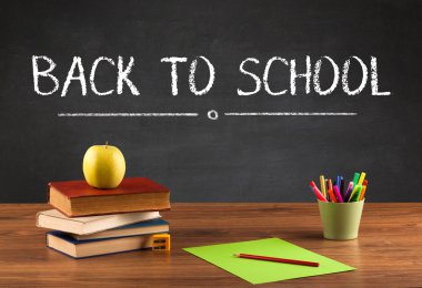 Okula dönüş konsepti.