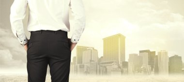 Şehir görüşlü bir iş adamı