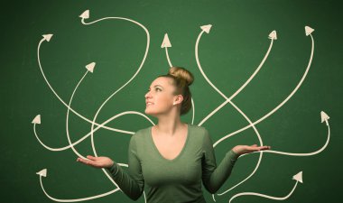 Güzel kız bir çözüm düşünme