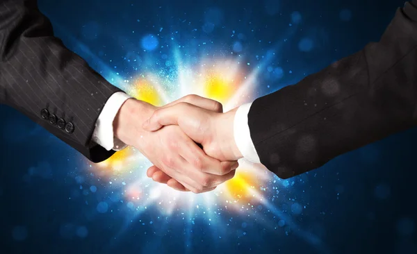 Two business men shaking hands — Stock Photo, Image