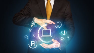 Holding dijital medya simgeler