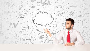 İş geçmişi olan bir iş adamı.