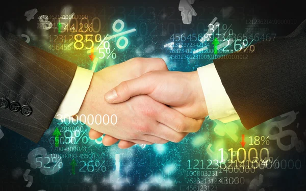 Obchodní ekonomika handshake — Stock fotografie