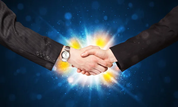 Two business men shaking hands — Stock Photo, Image