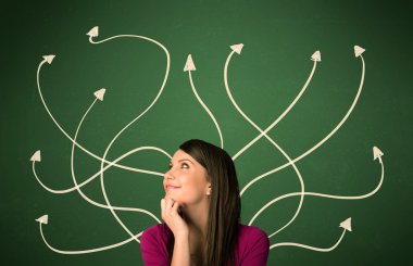 Güzel kız bir çözüm düşünme