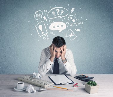 Şüpheli ve kafası karışık bir iş adamı