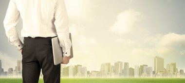 Şehir görüşlü bir iş adamı