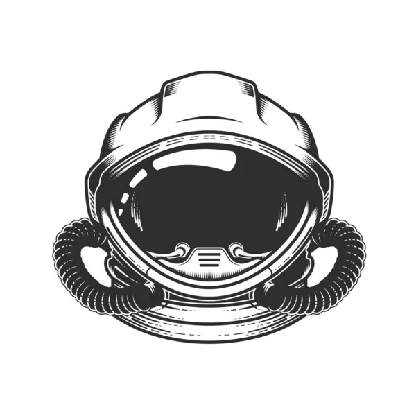 Astronauta Casco Espacial Jefe Astronauta Traje Espacial Cosmonauta Piloto Nave — Vector de stock