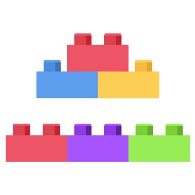 Plastik yapı taşı - oyuncak seti