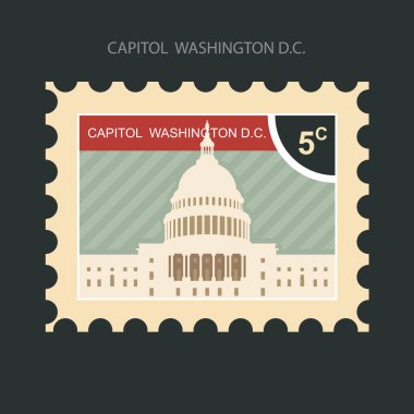 Posta pulu ile Washington'da bina Capitol