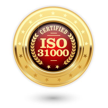 ISO 31000 sertifikalı madalya - Risk Yönetimi