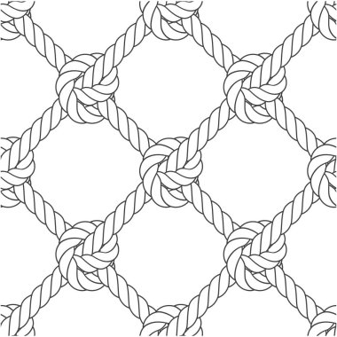 Çapraz ip örgü - knot ve ip seamless modeli