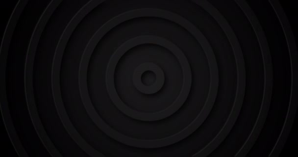 Fond Mat Noir Foncé Avec Des Cercles Mouvement Boucle Sans — Video