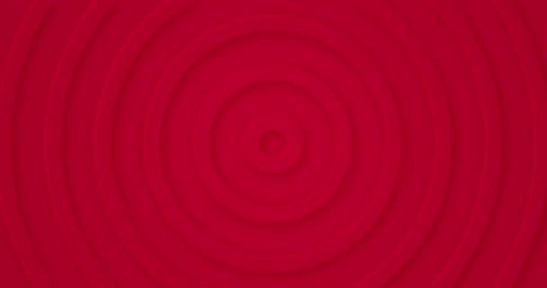 Licht Donker Rood Verloop Naadloze Lussen Geanimeerde Achtergrond Cirkel Ringen — Stockvideo
