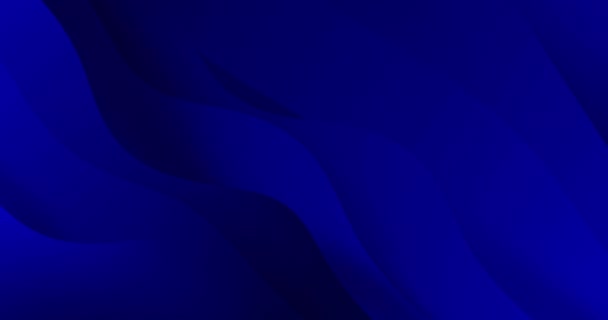 Анімація Рідких Військово Морських Синіх Кольорових Хвиль Елегантна Сучасна Темна — стокове відео