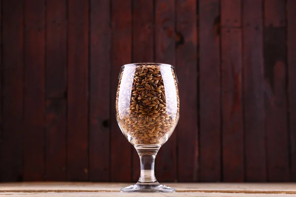 Malt in a glass — Stock Photo, Image