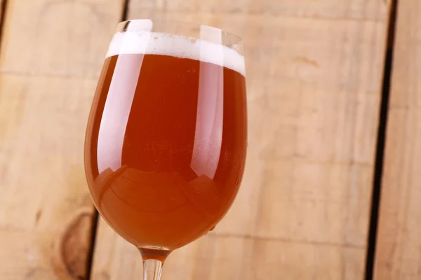 Beer in a wine glass — Stock Photo, Image