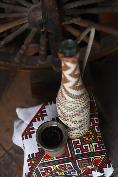 Traditional bottle of wine — Stock Photo, Image