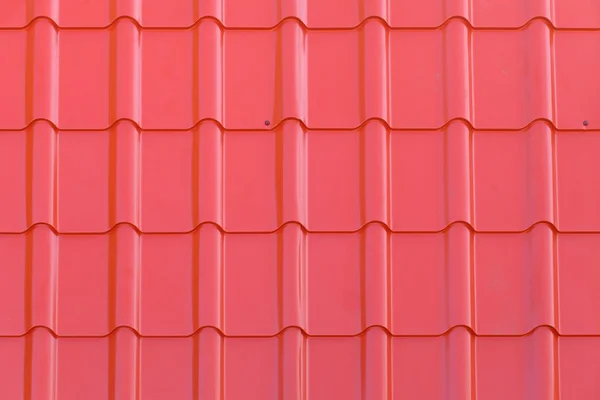 Red metal tile pattern — Stock Photo, Image