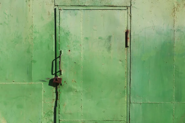 Grunge metal door — Stock Photo, Image