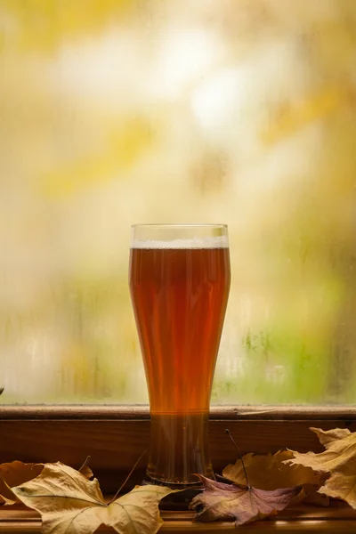 Autumn beer glass