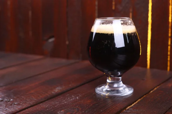 Glass of dark stout