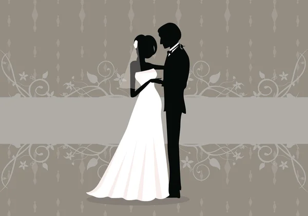 Wedding couple — Stock Vector