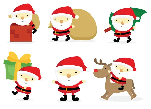 Santa claus Navidad — Vector de stock