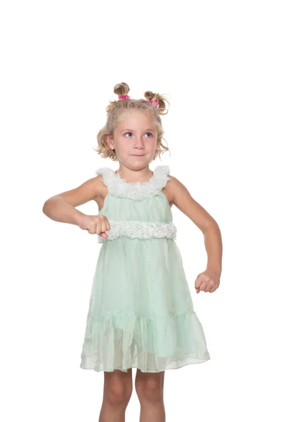 Маленькая девочка с светлыми волосами — стоковое фото