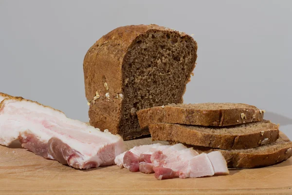 面包与猪油 免版税图库图片