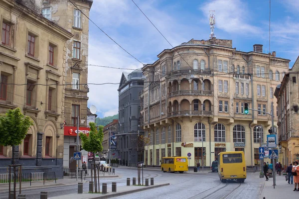 Rue à l'ancienne à Lviv — Photo