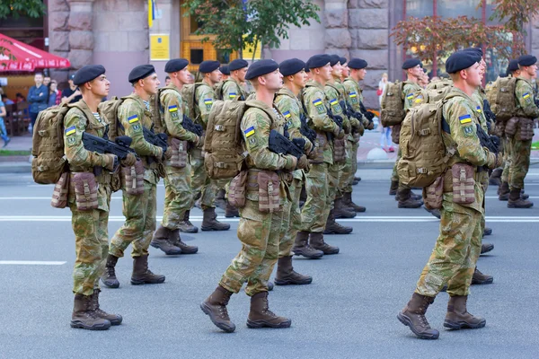 군인 들이 퍼레이드에 대 한 준비 스톡 사진