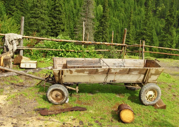 Fából készült kocsi — Stock Fotó