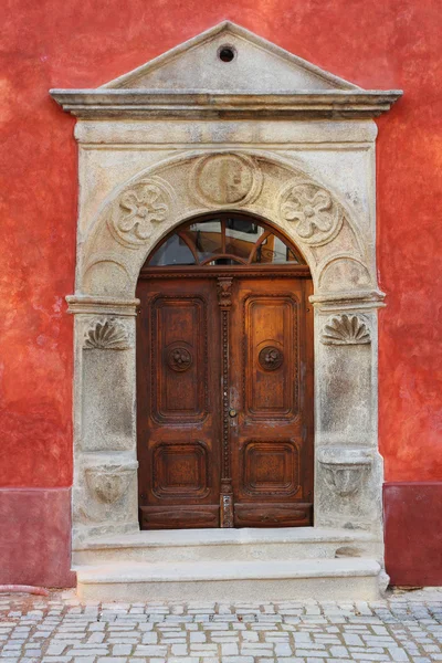 Holztür — Stockfoto