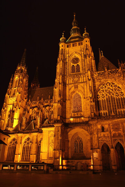 St Vitus Cathedral at night