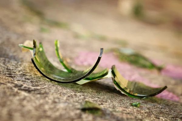 Frammenti di vetro — Foto Stock