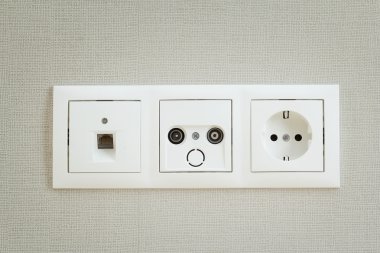 Types of sockets clipart
