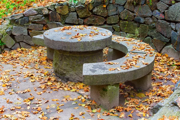 Granite round table — Stock Photo, Image