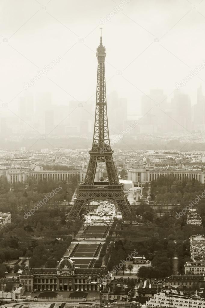 Misty Eiffel Tower