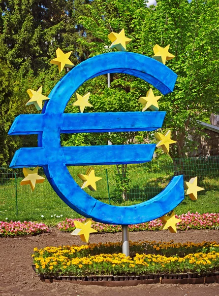 Artificial Euro sign — Stock Photo, Image