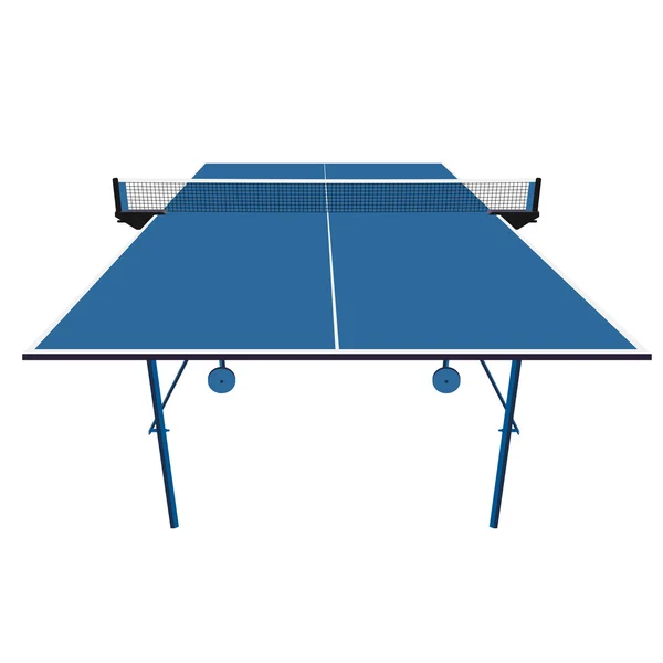 Ping pong 蓝色乒乓球。矢量插画 — 图库矢量图片