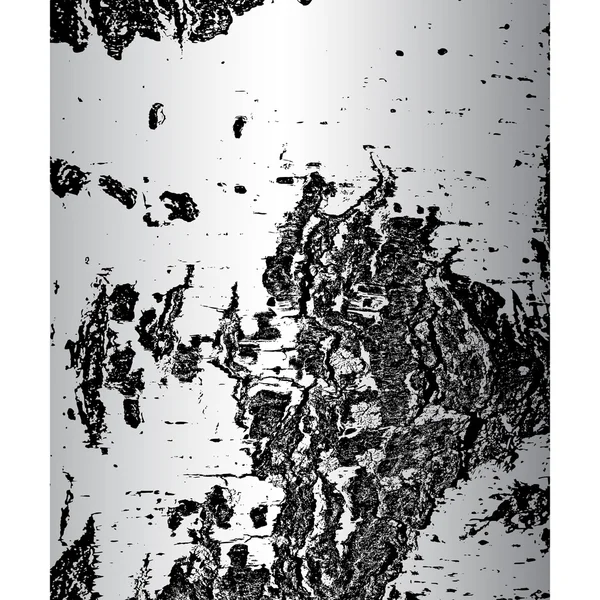 Corteza de abedul en la textura de las grietas. Ilustración vectorial — Vector de stock