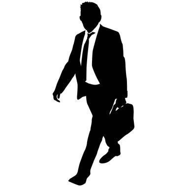 Beyaz arka planda kravatı olan takım elbiseli bir iş adamı..